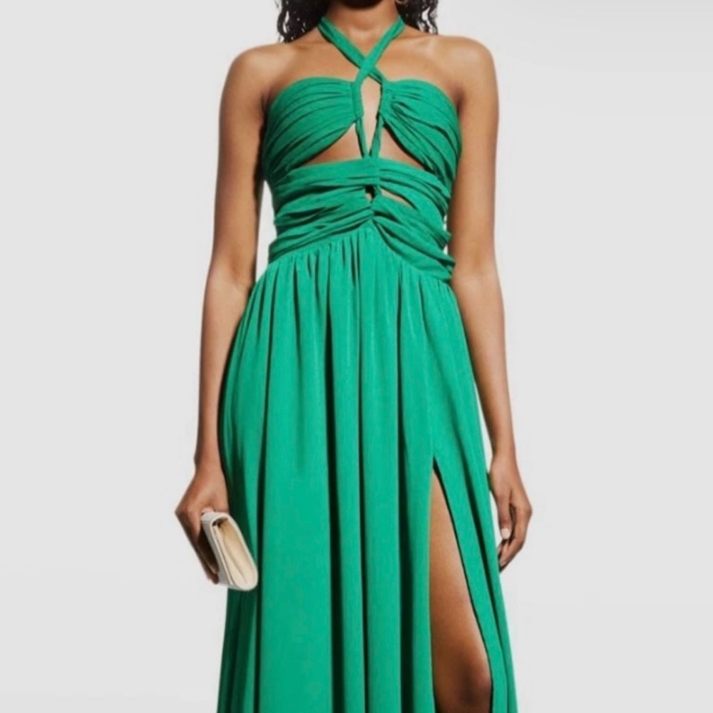 Ronny Kobo Collection Emerald Maxi Dress New with Tags